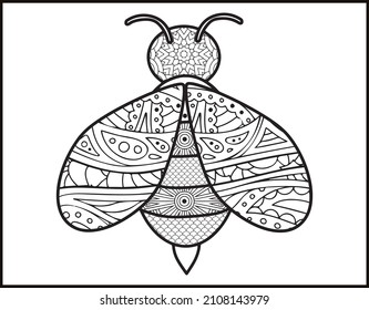 Bee Coloring book for children