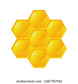 bee comb logo design. symbol. sign.