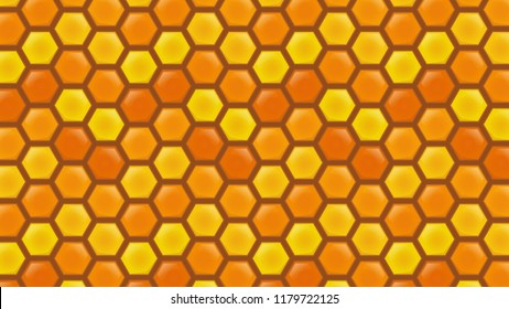 Bee comb pattern vector. wallpaper.
