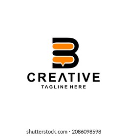 Bee combination with Letter B . Abstract, emblem, design concept, logo, logotype, element, template.