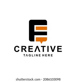 Bee combination with Letter F . Abstract, emblem, design concept, logo, logotype, element, template.