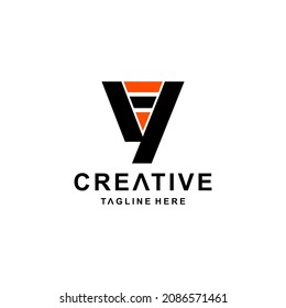 Bee combination with Letter Y . Abstract, emblem, design concept, logo, logotype, element, template.
