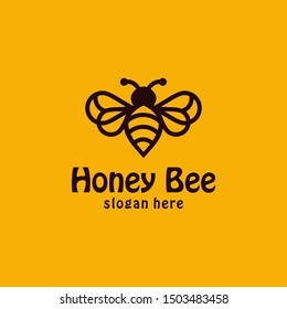 Bee concepts logo design vector graphic abstract template download