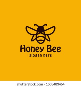 Bee concepts logo design vector graphic abstract template download