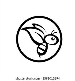 Bee concepts logo design vector graphic abstract template download