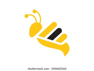 Bee concepts logo Design vector illustration. Honey bee icon graphical abstract template