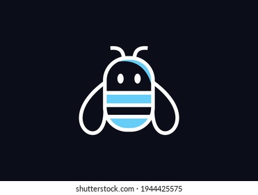 Bee concepts logo Design vector illustration. Honey bee icon graphical abstract template