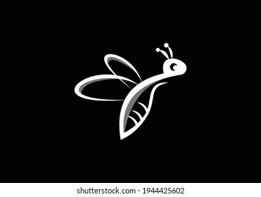 Bee concepts logo Design vector illustration. Honey bee icon graphical abstract template