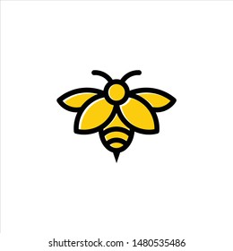 Bee Concepts Logo Vector Abstract Template Stock Vector (Royalty Free ...