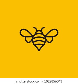 Bee concepts logo vector graphic abstract template