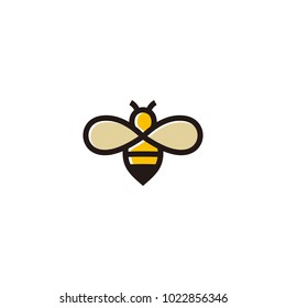 Bee concepts logo vector graphic abstract template