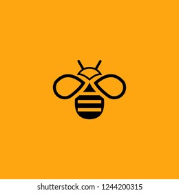 Bee concepts logo vector graphic abstract template
