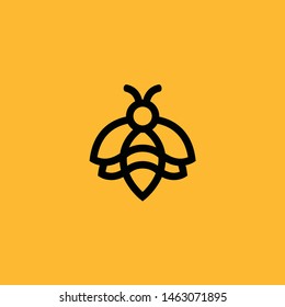 Bee concepts logo vector graphic abstract template