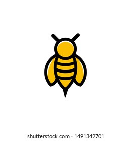 Bee concepts logo vector graphic abstract template