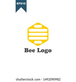 Bee concepts logo vector graphic abstract template