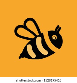 Bee concepts logo vector graphic abstract template