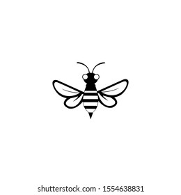 Bee concepts logo vector graphic abstract template,  Isolated on background vector drawing for honey products, package, design.