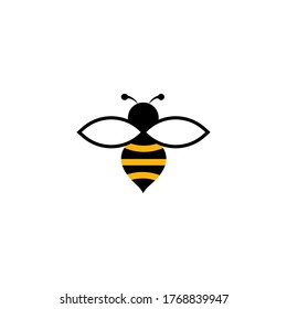 Bee concepts logo vector graphic abstract template