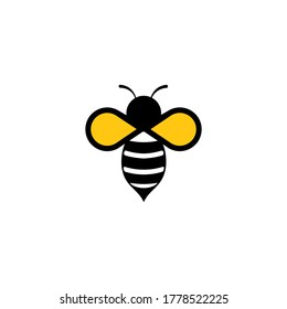 Bee concepts logo vector graphic abstract template