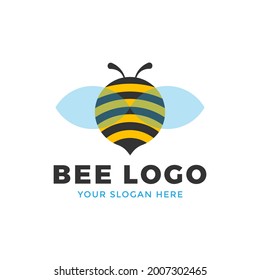 Bee concepts logo vector graphic abstract template