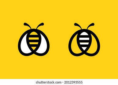 Plantilla abstracta del logotipo de los conceptos de abee vectorial gráfico vectorial