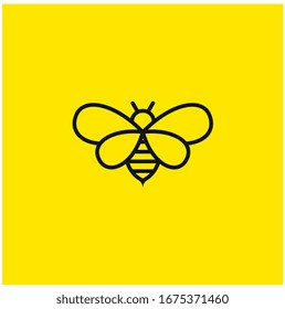 Bee concepts logo vector illustration. Honey bee icon graphic abstract template