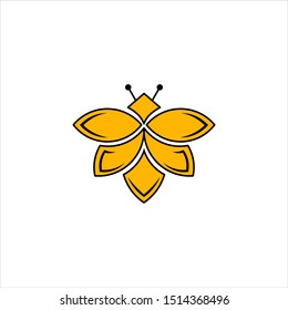 bee concepts logo vektor graphic abstract template