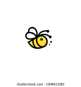 Bee concepts,logo design symbol icon monoline