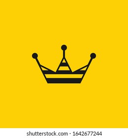 Bee Crown logo icon vector illustration