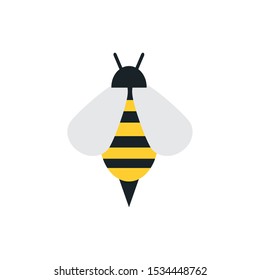 bee design, insect animal wings nature summer beauty and spring theme Vector illustration