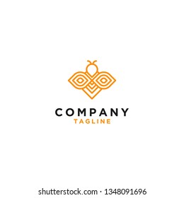 Bee Design Logo Template, - Vector