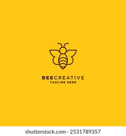 Bee Design Logo Template, - Vector eps 10, template icon. - vector