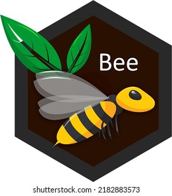 Bee Design Logo Vector For Community or Company