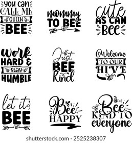 Bee designs Bundle, Bee design, Bee quotes designs bundle