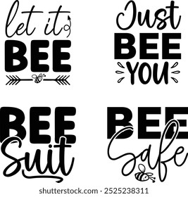 Bee designs Bundle, Bee design, Bee quotes designs bundle