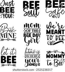 Bee designs Bundle, Bee design, Bee quotes designs bundle