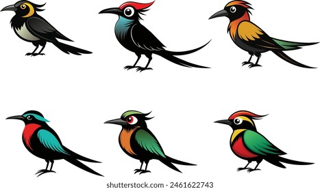 Ilustración vectorial de dibujos animados de bee eater