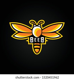 Bee Esport logo concept design template