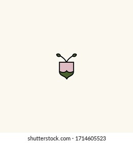 Bee Farm logo template design in Vector illustration 