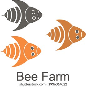 Bee Farm Logo. This logo can be used for design, business, work symbol and developing websites as well as prints materials and presentations. Easy to change colors and adjustable to any size.