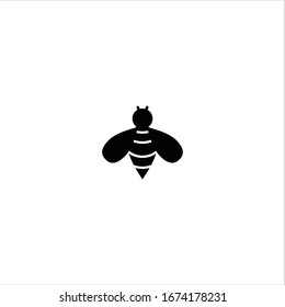 Bee filled icon illustration- Vector