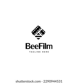bee film logo icon vector template