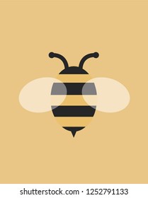 Bee flat design 