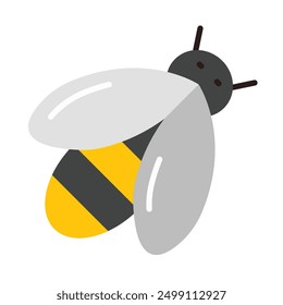 Bee Flat Icon Design für den privaten und kommerziellen Gebrauch