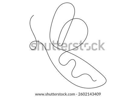 Bee fliying are beautiful and single line art and isolated  minimalist outline vector icon