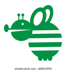 bee, fly , icons monsters. Vector illustration.