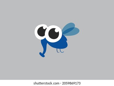 Biene, Fliege, Vektorgrafik, Logo-Vorlage