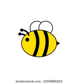 Bee flying and bees store honey that sweet, viscous food substance, support the growth of trees and plants, critical to the environment. 
