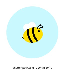 Bee flying and bees store honey that sweet, viscous food substance, support the growth of trees and plants, critical to the environment. 