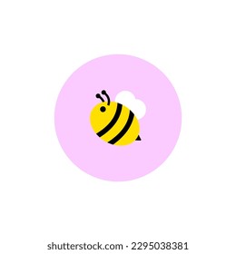 Bee flying and bees store honey that sweet, viscous food substance, support the growth of trees and plants, critical to the environment. 